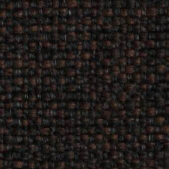 Woven fabric sample, muted brown tones, irregular basketweave texture with a matte finish and heathered color variations.